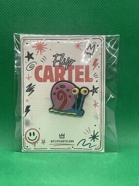 SpongeBob SquarePants Gary PVC Rubber Hat Pin Collectible